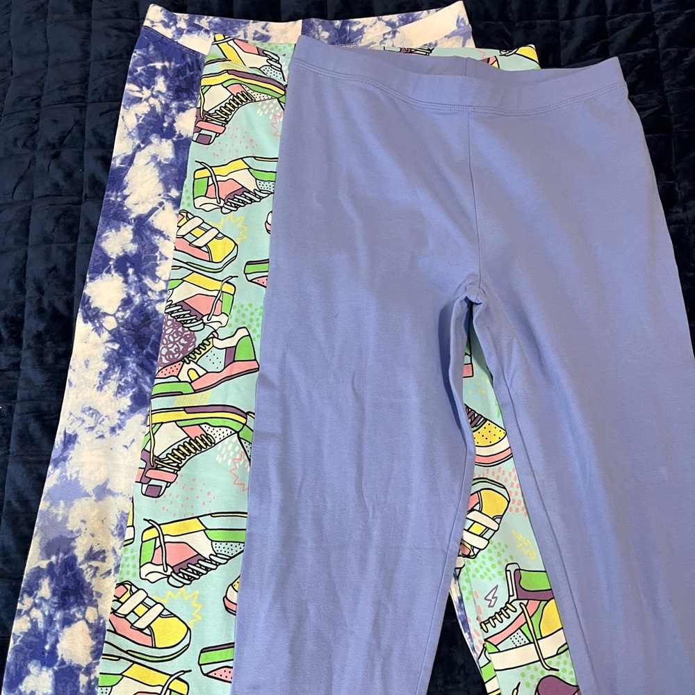 Kids Colorful Leggings 3 Piece Set